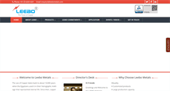 Desktop Screenshot of leebometals.com